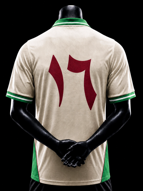 Palästina Trikot Classic White – Rückseite