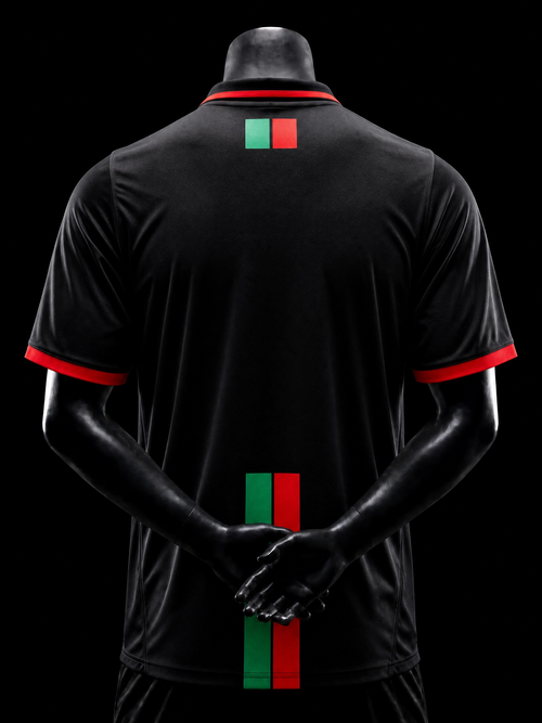Palästina Trikot Flag Edition Schwarz – Rückseite